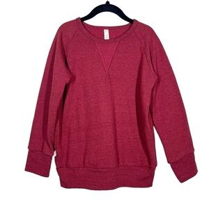 Childhoods Kids Red Crewneck Long Sleeve Sweatshirt Size 8-9 Cotton Blend